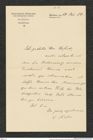 Nachlass Franz Steindachner, Brief von Heinrich Balss an Franz Steindachner (19.05.1914), Inv.Nr. 22.03, Seite 1